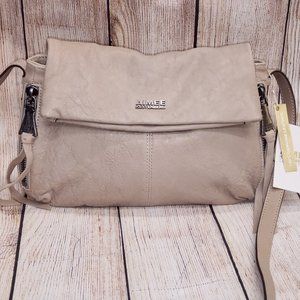 Aimee Kestenberg Leather Crossbody Bag - Bali 2 - Taupe Beige